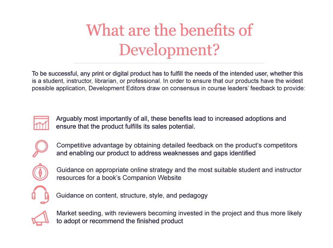 What are the benefits of Development